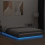 Giroletto Luci LED Grigio Sonoma 120x190 cm Legno Multistrato