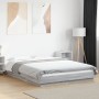 Giroletto Luci LED Grigio Sonoma 120x190 cm Legno Multistrato