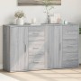 Credenze 2 pz Grigio Sonoma 60x31x70 cm in Legno Multistrato