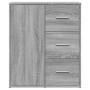 Credenze 2 pz Grigio Sonoma 60x31x70 cm in Legno Multistrato