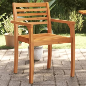 Sedie da Giardino 6 pz 59x55x85 cm Legno Massello di Acacia