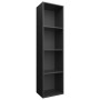 Libreria/Mobile TV Nero 36x30x143 cm in Legno Multistrato