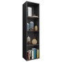 Libreria/Mobile TV Nero 36x30x143 cm in Legno Multistrato