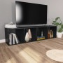 Libreria/Mobile TV Nero 36x30x143 cm in Legno Multistrato