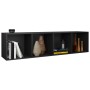 Libreria/Mobile TV Nero 36x30x143 cm in Legno Multistrato