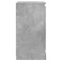 Credenza Grigio Cemento 37,5x35,5x67,5 cm in Legno Multistrato