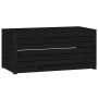 Contenitore Giardino Nero 101x50,5x46,5 cm Legno Massello Pino