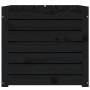 Contenitore Giardino Nero 101x50,5x46,5 cm Legno Massello Pino