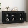 Credenza Nera 102x35x55 cm in Legno Multistrato