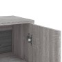 Credenze 3 pz Grigio Sonoma 60x31x84 cm in Legno Multistrato