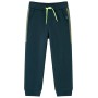 Pantaloni Tuta per Bambini con Coulisse Verde Muschio 116