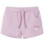 Pantaloncini per Bambini con Coulisse Lilla Misto 116