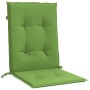 Cuscini Sedia Schiena Bassa 2 pz Verde Mélange 100x50x4 Tessuto