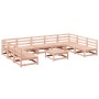 Set Divani da Giardino 10 pz in Legno Massello Abete Douglas