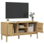 Mobile TV FLORO Marrone Cera 114x43x55 cm in Legno di Pino