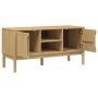 Mobile TV FLORO Marrone Cera 114x43x55 cm in Legno di Pino