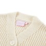 Cardigan da Bambina Lavorato a Maglia Bianco Neve 128