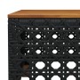 Set Divani da Giardino con Cuscini 7pz Nero Polyrattan