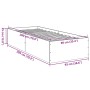 Giroletto Bianco 90x200 cm in Legno Multistrato
