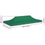 Tetto per Tendone per Feste 6x3 m Verde 270 g/m²