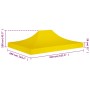 Tetto per Tendone per Feste 4x3 m Giallo 270 g/m²