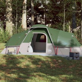 Tenda Familiare a Cupola per 11 Persone Verde Impermeabile