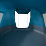 Tenda da Campeggio a Tunnel per 4 Persone Blu Impermeabile