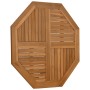 Piano per Tavolo 90x90x2,5 cm Ottagonale Legno Massello di Teak