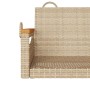 Panchina a Dondolo Beige 109x62x40 cm in Polyrattan