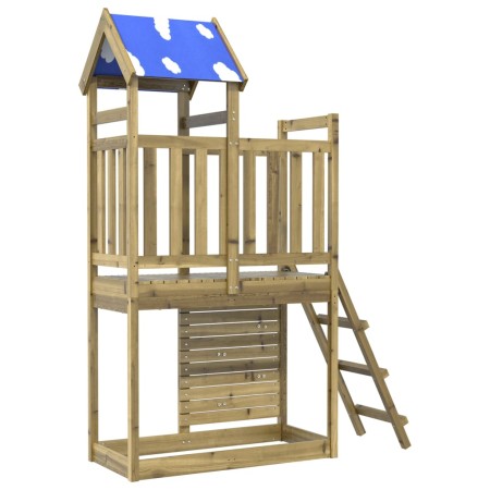 Torre da Gioco con Arrampicata 110,5x52,5x215cm Pino Impregnato