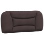 Letto con Materasso Marrone Scuro 90x190 cm in Tessuto
