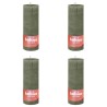 Bolsius Candele Rustiche a Colonna 4 pz 130x68 mm Verde Oliva