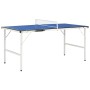 Tavolo da Ping Pong con Rete 5 Piedi 152x76x66 cm Blu