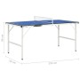 Tavolo da Ping Pong con Rete 5 Piedi 152x76x66 cm Blu