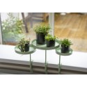 Esschert Design Vassoio per Piante con Morsetto Rotondo Verde M