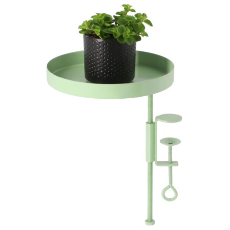 Esschert Design Vassoio per Piante con Morsetto Rotondo Verde M