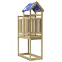 Torre da Gioco 110,5x52,5x215 cm in Legno di Pino Impregnato