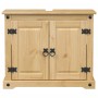 Mobile Lavabo da Bagno Corona 73x33x60cm Legno Massello di Pino