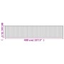 Tappeto Rettangolare Marrone Scuro 80x400 cm in Bambù