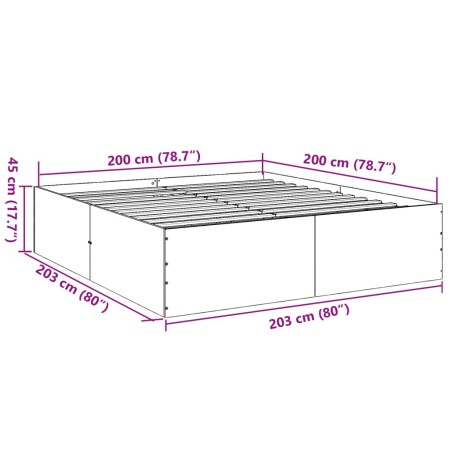 Giroletto Rovere Fumo 200x200 cm in Legno Multistrato