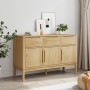 Credenza FLORO Marrone Cera 114x43x74 cm in Legno di Pino