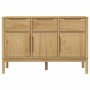 Credenza FLORO Marrone Cera 114x43x74 cm in Legno di Pino