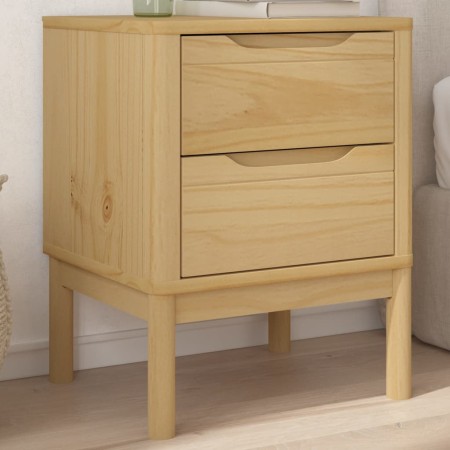 Comodino FLORO Marrone Cera 45x39x57 cm Legno di Pino