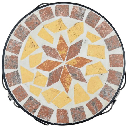 Supporti per Piante 3 pz Terracotta e Bianco in Ceramica