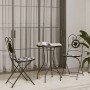 Sedie da Bistrò Pieghevoli 2 pz Nero e Bianco in Ceramica