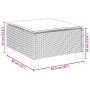 Set Divano da Giardino 6 pz con Cuscini Grigio in Polyrattan