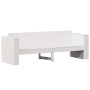 Divano Giardino 3 Posti Bianco 189x60x62 cm Legno Massello Pino