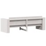 Divano Giardino 3 Posti Bianco 189x60x62 cm Legno Massello Pino