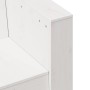 Divano Giardino 3 Posti Bianco 189x60x62 cm Legno Massello Pino