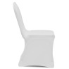 Coprisedie in Tessuto Elasticizzato Bianco 18 pz